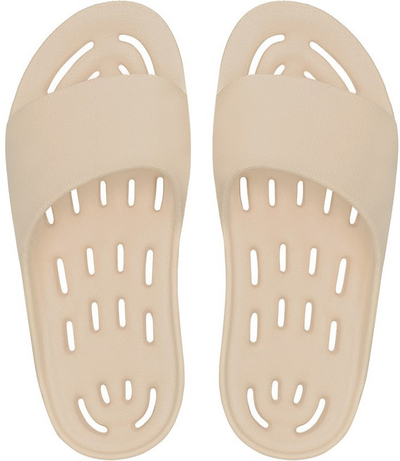 까발로 남녀공용 욕실화 신발 EVA 경량 미끄럼방지 슬리퍼 논슬립 슬라이드 실내화 CA008, 1개, 베이지