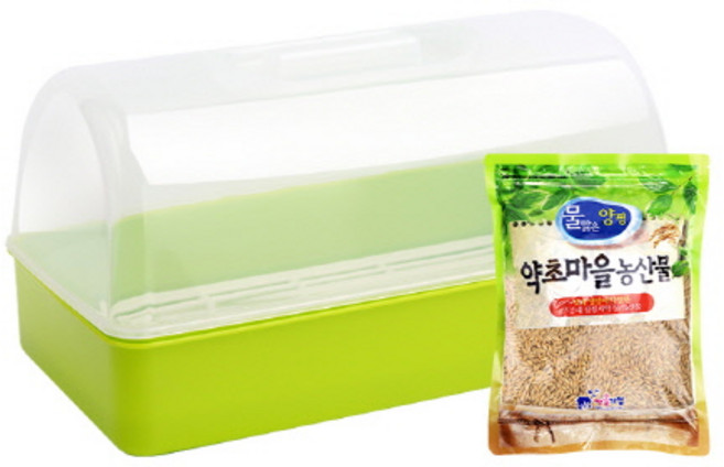 새싹보리재배세트/새싹보리씨앗200g+새싹재배기, 1개