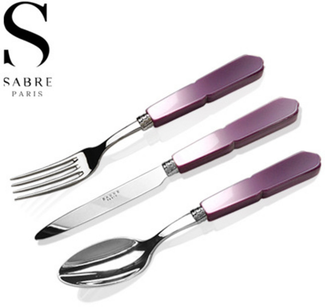 [사브르] 프랑스 구스타브 라일락 디너 3종세트, 1세트