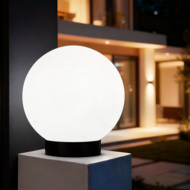 전기 호박등 원형받침 LED 야외 조명 문주등 구슬등, 전기호박등 원형받침_20호