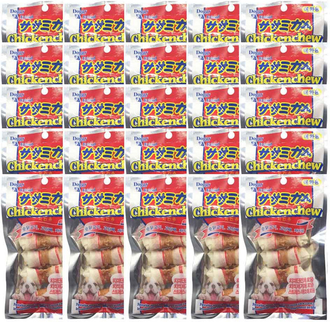 소형견껌간식 치킨맛 대용량간식 20봉 새끼강아지개껌, 본 상품, 20개