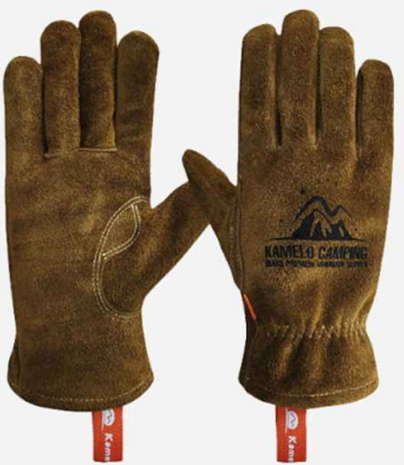 작업장갑 베어스 캠핑용, 브라운, 1개