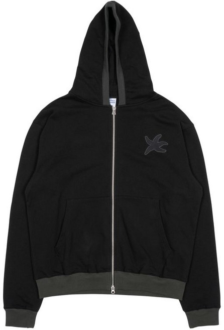 THE COLDEST MOMENT TCM line hooded zip-up black 25092261 419442