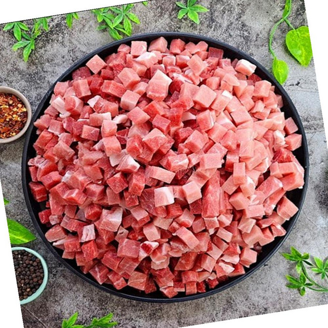 GD 돼지 뒷다리 후지 짜장 카레 1.5cm 큐브 2kg 국내산 찌개, 1개