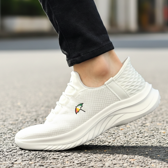 아놀드파마 경량 메쉬 밴딩 슬립온 여성 발편한 쿠션 끈없는 운동화 핸즈프리 슬립인스 사계절 조깅화 워킹화 러닝화 실내 헬스 신발