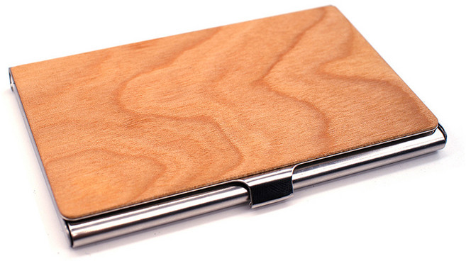 레디박스 고급 명함 네임 카드 케이스, 1개, 메이플