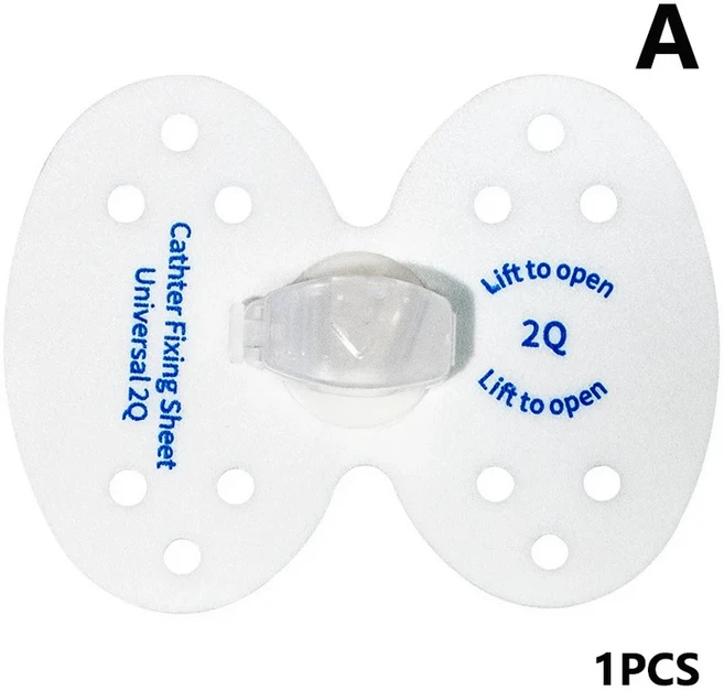 카테터 거치대 튜브 스티커 가방 스트랩 소변 다리 밴드 접착식 소변 고정 밴드 나비 버클, 01 A