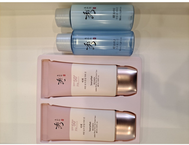 수려한 비책 자단 로지 톤업 커버 선로션 SPF50+ PA++++(수려한 비책자단 로지 톤업 커버선 듀오기획 구매시 수려한 수분샘스킨 50ml+수분샘 로션 50ml 증정), 2개, 60ml