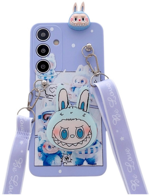 에이원 갤럭시A15 A25 A23 A16 A24 A36 A34 A26 A17 잼폰 키즈폰 캐릭터 피규어 목걸이줄 스트랩 그립톡 세트 핸드폰케이스 D470