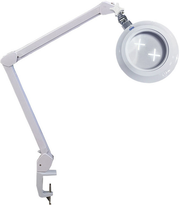 아로 M8066S LED 확대경 스탠드 클램프 3배 5배 8배, 5배 클램프형, 1개