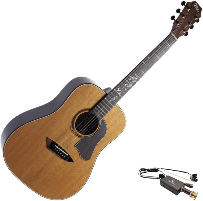 고퍼우드 K800RE 고급용기타 올솔리드 로스티드탑 EQ기타 수원악기