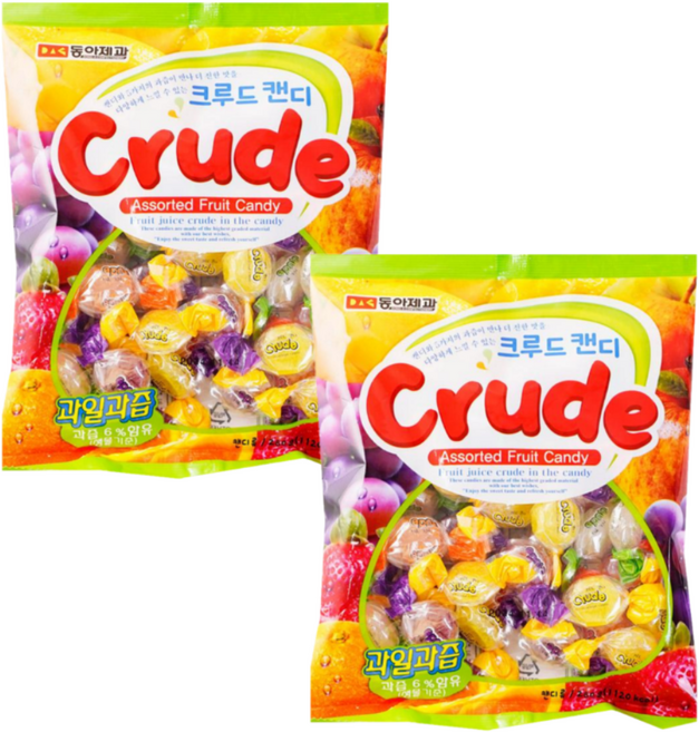 동아제과 크루드캔디, 280g, 2개