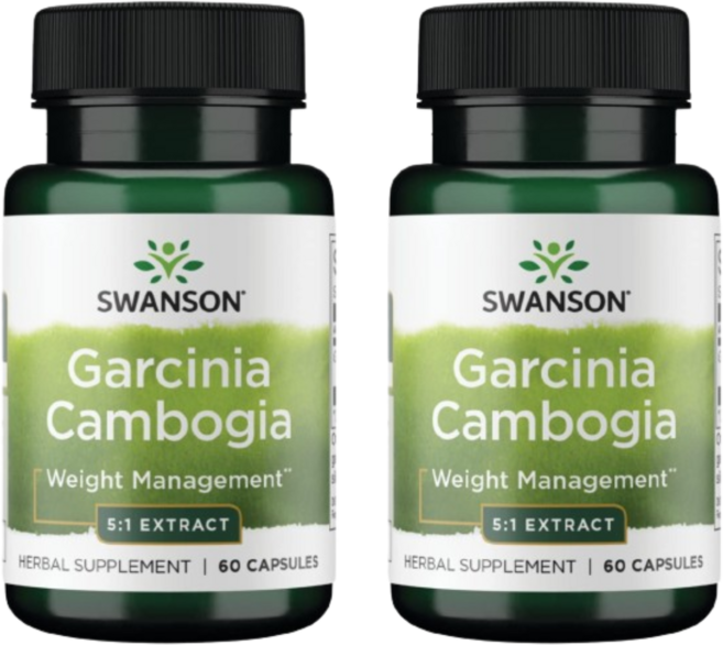 Swanson 가르시니아 브린들베리 5:1 추출물 캡슐 60정 2 SET, 1개