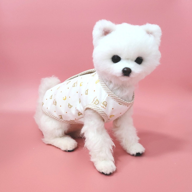 팻티아 보들보들 오가닉 강아지조끼 국산, 미니베어 Natural, 1개