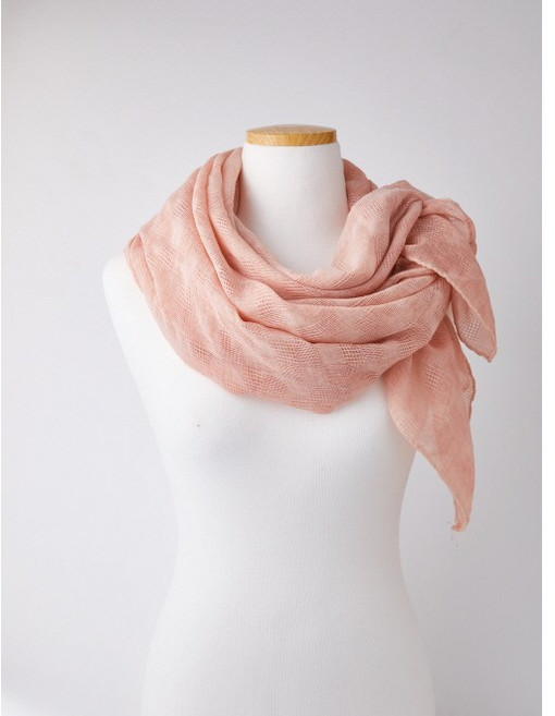 아우름 피그먼트 체크스카프