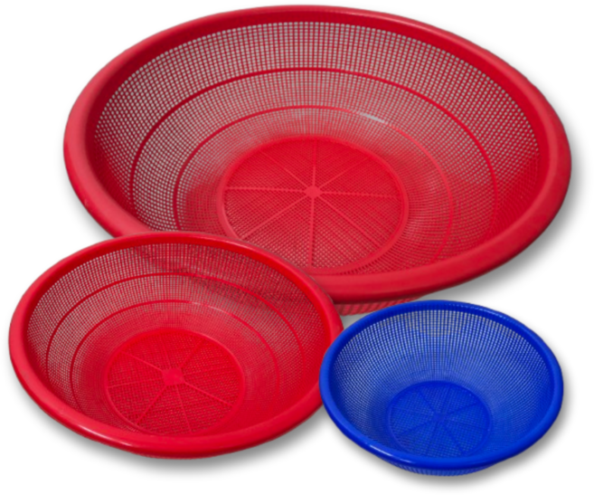 나코 플라스틱 소쿠리 원형 채반 김장 광주리 타공 채반 업소용 식당 야채 채소 바구니, 1개, 파란색