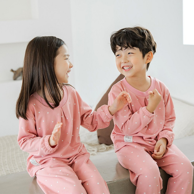 투위 가을겨울 젤리 양면 피치기모 아동수면잠옷