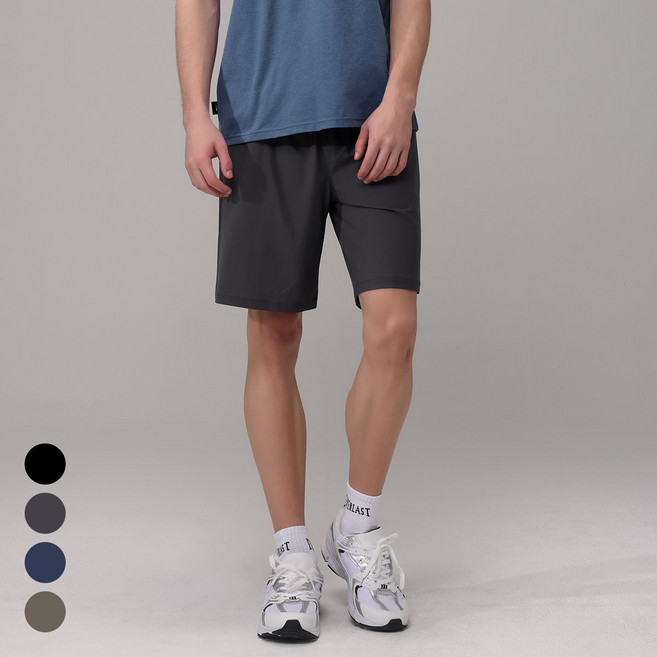 에버라스트 남자 여름 5부 반바지 스트라이프 팬츠