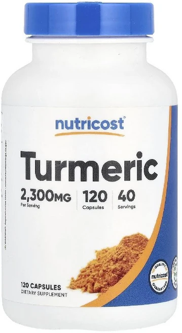뉴트리코스트 강황 터메릭 튜메릭 2300mg 120캡슐 투메릭 Tumeric, 1개 - 쿠팡