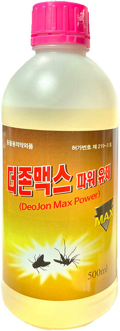 더존맥스 유제 500ml 분무연막 겸용 파리 모기 해충약, 5개