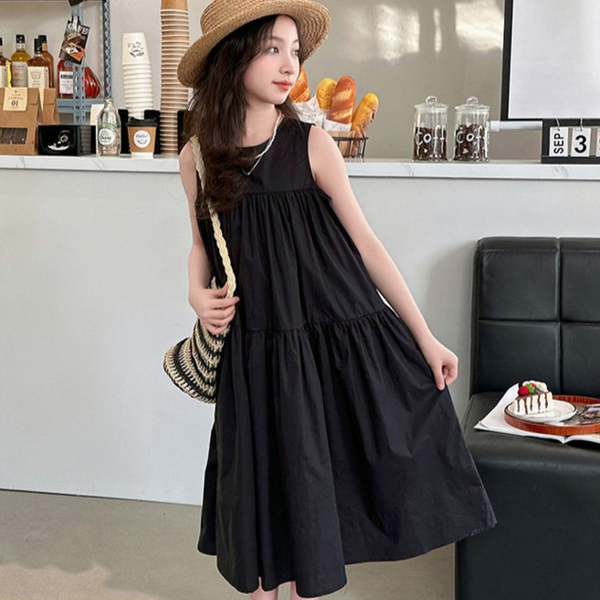 마이슈마켓 여아 주니어 여름 비치 원피스 초등 여아 나시 원피스 바캉스룩 휴가룩