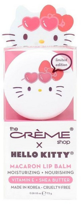 The Crème Shop x 헬로 키티 마카롱 립밤 스위트 스프링클 241547, 딸기