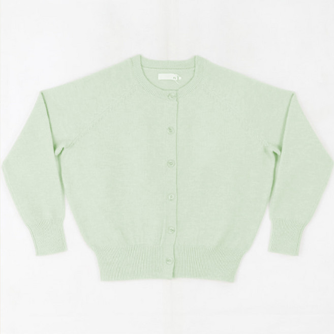 슬로핏 라운드넥 시보리 니트 가디건 클래식 베이직 간절기 체형커버 [3사이즈]