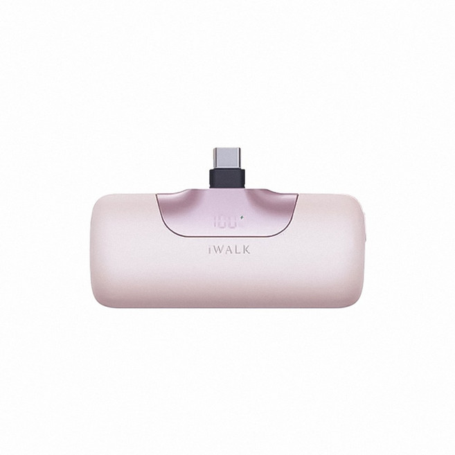 口袋 5500mAh PD20W Type-C 直插式 隨身快充, 漾粉, iWALK 行動電源 六代