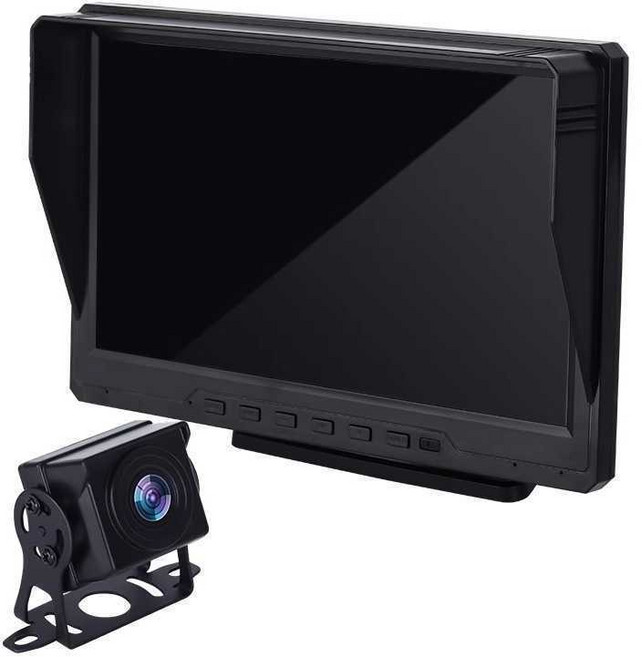 카라반 후방 카메라 태양광 탑차 트레일러 캠핑카 고화질, 10.1인치 듀얼 녹화 + 32G 카드