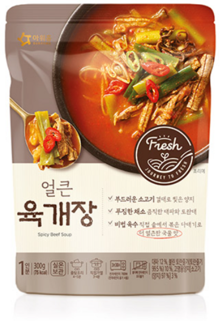 아워홈 얼큰 육개장, 300g, 12개