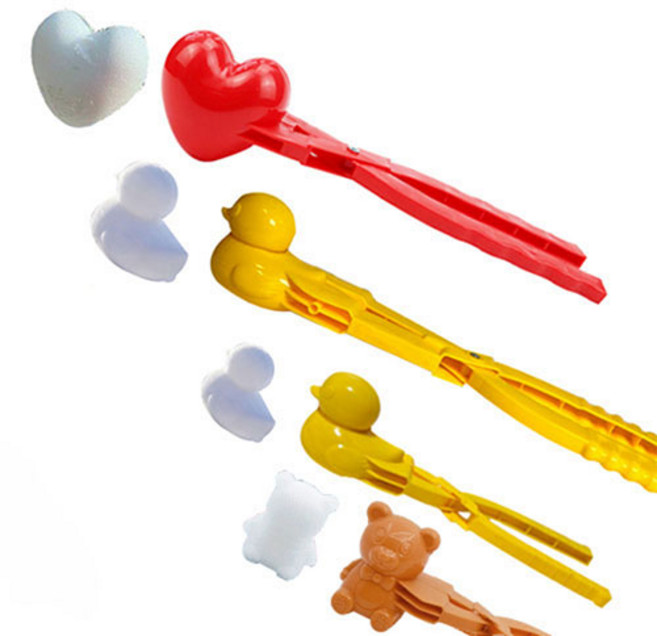 모두와샵 오리 하트 곰돌이 스노우 볼 메이커 4종세트, 큰오리+큰하트+작은오리+작은곰돌이, 1개