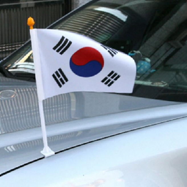 차량용태극기(20x30x41cm)/ 차량용 성조기 k2s+42327py, 차량태극기