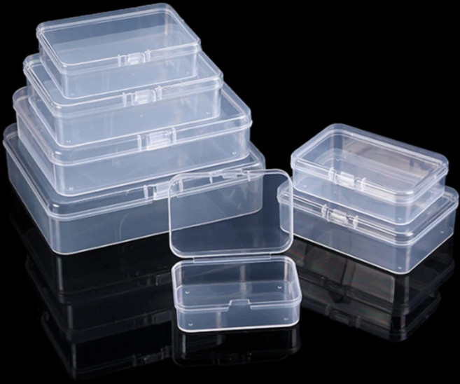 투명 미니 플라스틱케이스 전자부품 소품 샘플 보관함 정리, 10개, J-2