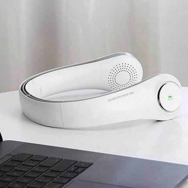 F12 선풍기 목걸이 미니 핸디형 손 넥풍기 휴대형 목 어린이 손풍기 탁상용 목풍기 무선 휴대용 JU, 레디스_화이트(F12)／FREE, 상세페이지 참조