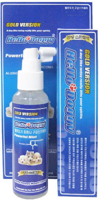 뿌리는 강아지 입냄세 제거제 애완동물구강구취제 개구취 애완견구취 펫구취 개, 120ml, 1개