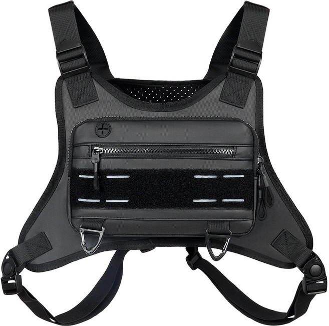 트렌디한 전술 가방 베스트 가방 캐주얼 개성 있는 남성 가방 인스 조끼 가방 남성 가슴 카고 백팩