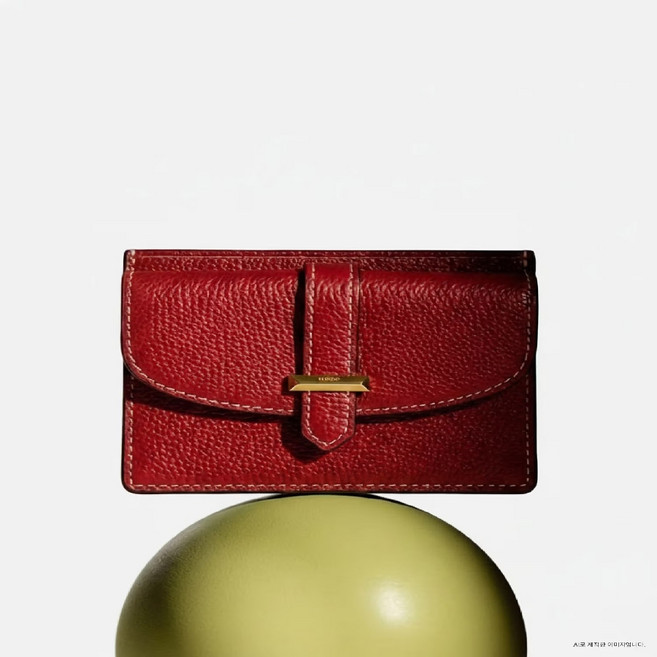 [AK수원점] [헤지스] 레드 바장식 소가죽 카드지갑 슬롯 /HIHO6E276R2