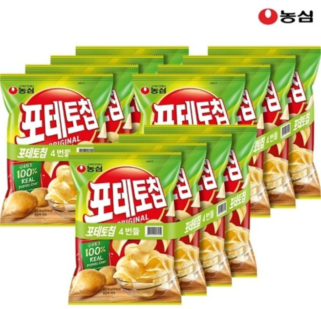 동서식품 농심 포테토칩 오리지널 40g 12개