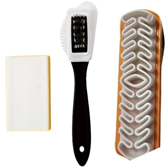 트리뷰샵 스웨이드클리너 얼룩제거 어그신발관리 전용브러쉬 솔 신발클리너 지우개 세척 부츠세탁 운동화 세무 누벅 로퍼세탁 브러시 구두 크레이프솔 오염 클리닝, 1set, 1개