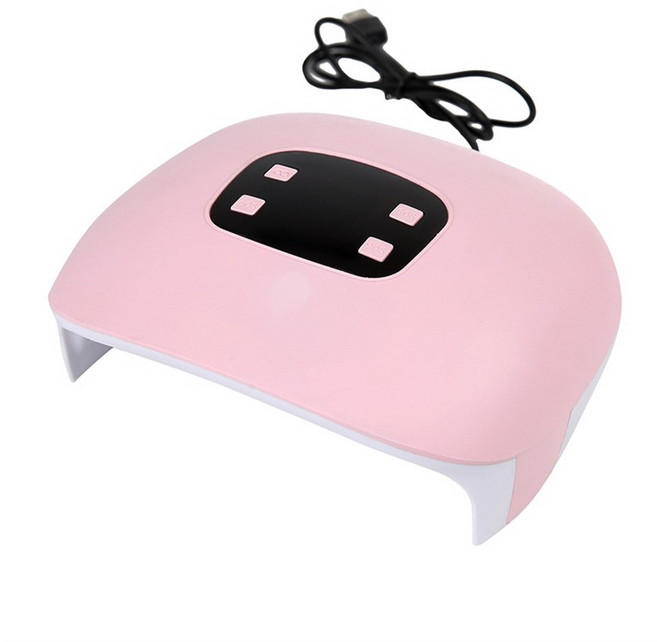 메딕뷰 UV LED 젤네일램프 60W, 1개, 핑크