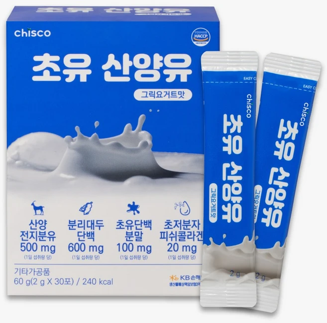 분말 스틱형 초유 산양유, 2g, 30포 - 쿠팡