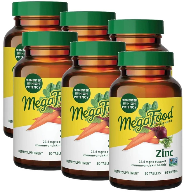 메가푸드 징크 아연 MegaFood Zinc, 60정, 6개 - 쿠팡