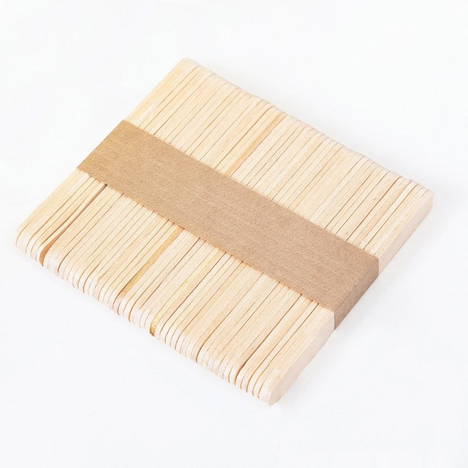 오꿈 아이스크림막대 커피스틱 하드바 산가지나무 만들기재료, 1세트, 03 아이스크림막대 (소) 나무색 100개