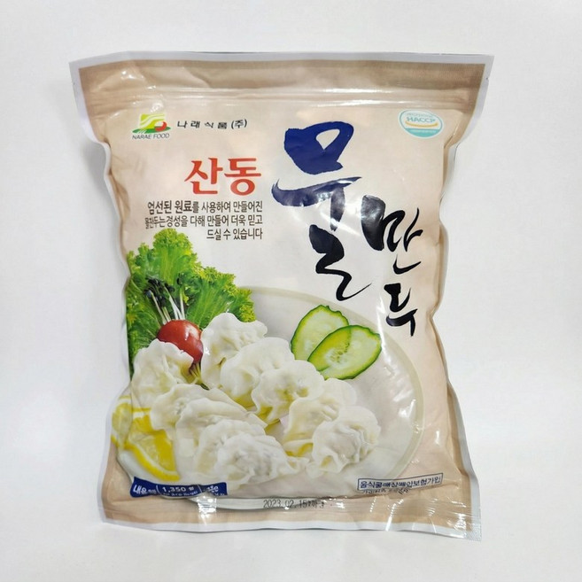 나래식품 산동 물만두 1.35kg 1개, 750g