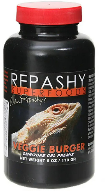레파시 초식 잡식 파충류 베지버거 겔 먹이 170g, 1개