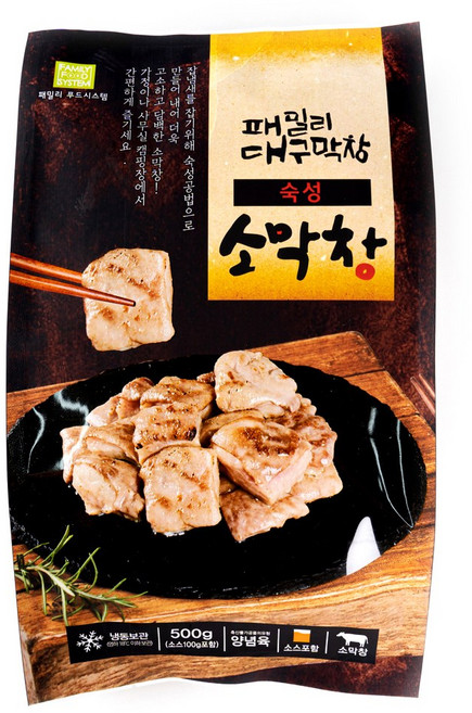 패밀리대구막창 35년 잡내없는 과일숙성 소막창500g(소스포함) 고소한맛, 500g, 1개