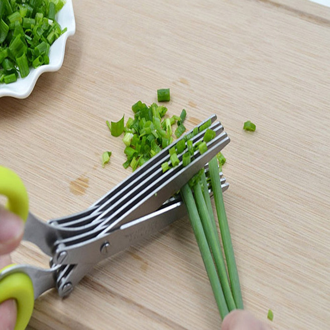 5중가위 다기능가위 주방가위 쪽파가위 5중칼날가위