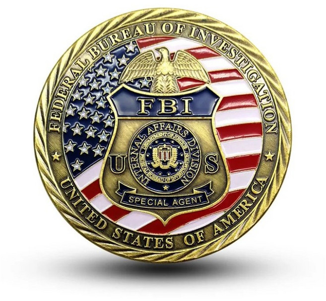 골드도금 동전수집 미국 연방조사국 ST Micheal 기념코인