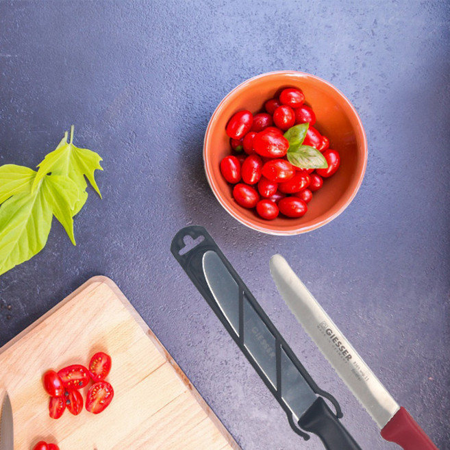 독일 기셀 과도 집포함톱니과도 스테이크칼 과일 나이프 민자, 일반과도(블랙), 1개