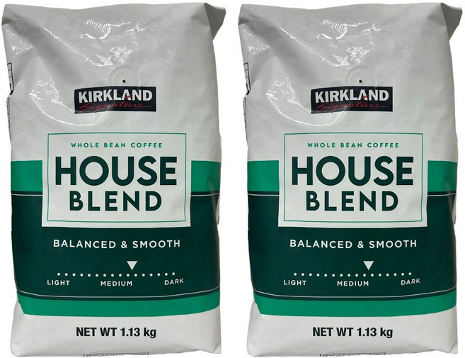 커클랜드시그니춰 하우스 블렌드 커피, 1.13kg, 2개, 홀빈(분쇄안함)